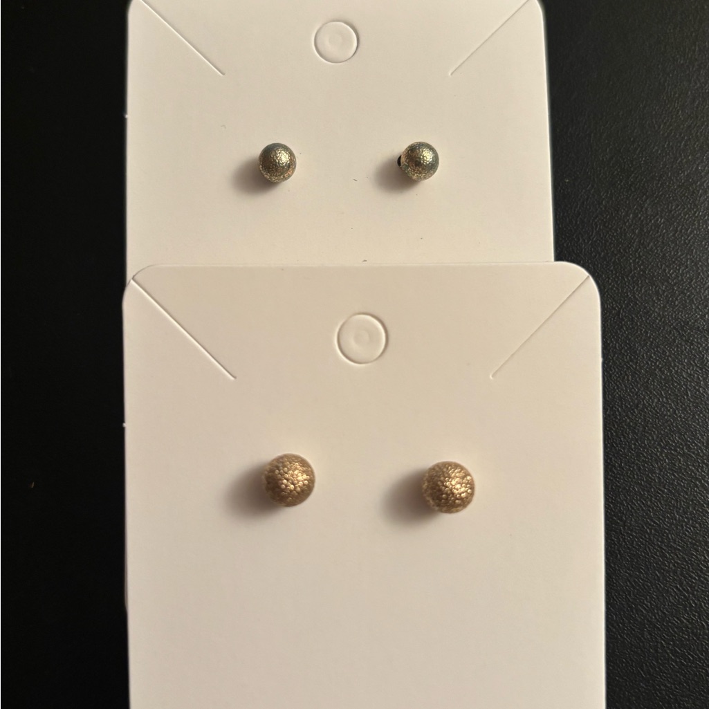 Elegant Gold Stud Earrings Set